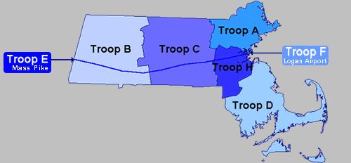Mass State Police District Map